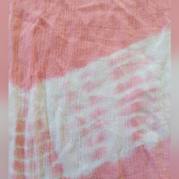 Coral pink with stripes Justice short sleave - Picture 3 of 4